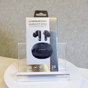 Monster Aura Fit GT22 True Wireless Earbuds ANC ENC Bluetooth Black K307